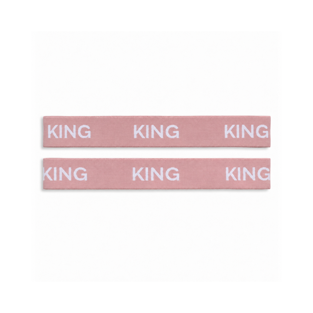 K&Co. House Series Bed Linen Storage Band King 2 Pack - PINK